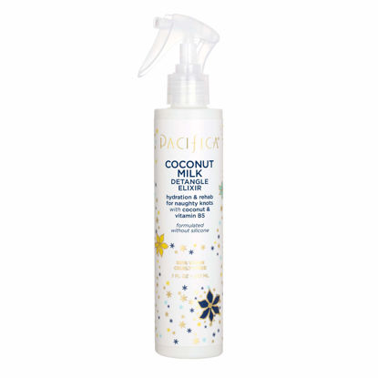 Picture of Pacifica Beauty, Coconut Milk Detangle Elixir, Detangler Spray, Leave In Conditioner, Conditioning, Coconut, Vitamin B, Nourishing, Silicone & Sulfate Free, Vegan & Cruelty Free