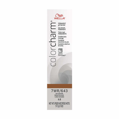 Picture of WELLA Color Charm Permanent Gel Hair Color for Gray Coverage, 7WR Tan Blonde, 2 oz