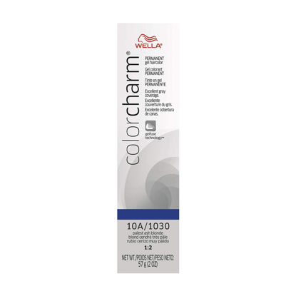 Picture of WELLA Color Charm Permanent Gel Hair Color for Gray Coverage, 10A Palest Ash Blonde, 2 oz
