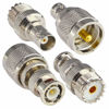 Picture of onelinkmore BNC to UHF 4 Type RF Connector Kit Coaxial BNC Male Female to UHF Male Female RF BNC UHF Radios Adapter Kit for Antennas Wireless LAN Devices Wi-Fi Radios External Antenna…