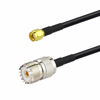 Picture of Bingfu Ham Radio Antenna Adapter SMA Male to UHF SO239 Female RG58 Coaxial Jumper Cable 60cm 2 feet for Two Way Radio Handheld Marine VHF Radio RTL SDR Receiver Portable VNA Vector Network Analyzer
