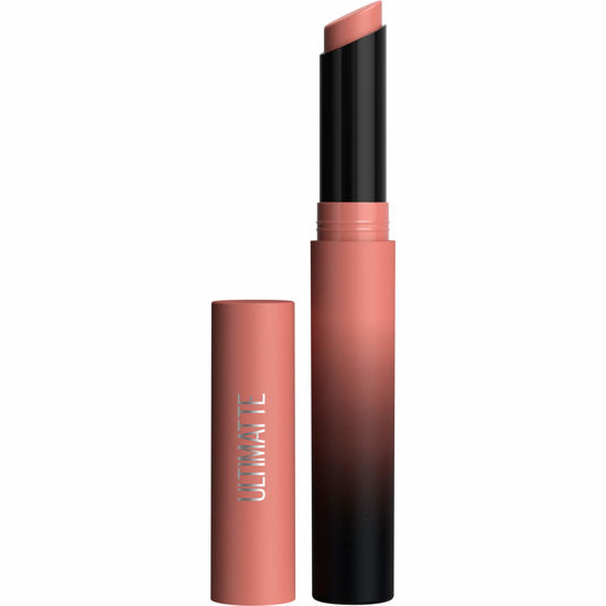 Picture of Maybelline New York Color Sensational Ultimatte Matte Lipstick, Non-Drying, Intense Color Pigment, More Buff, Pink Beige, 1 Count