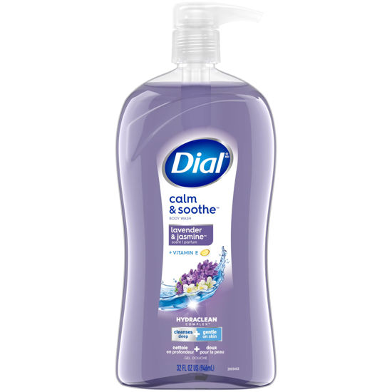 Picture of Dial Body Wash, Calm & Soothe Lavender & Jasmine Scent, 32 fl oz