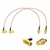 Picture of Bingfu WiFi Antenna Extension Cable (2-Pack) RP-SMA Male Right Angle to RP-SMA Female Bulkhead Mount RG316 Cale 30cm 12 inch for WiFi Router Security IP Camera Monitor Mini PCIE Card