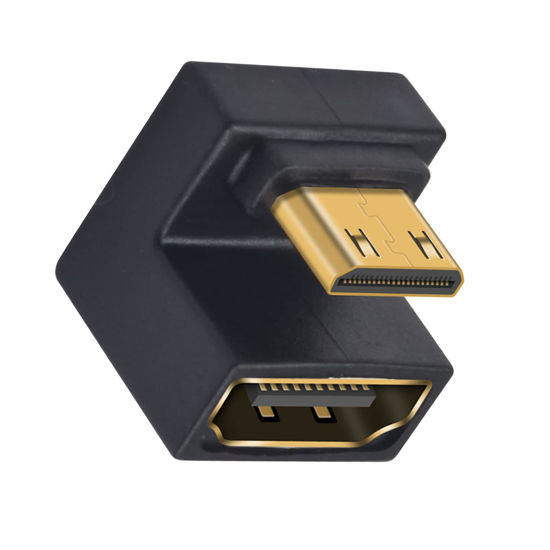GetUSCart Duttek 8K U Shaped Mini hdmi to hdmi Adapter UHD Up