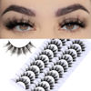 Picture of FARRED Fluffy Eyelashes 8D Faux Mink Lashes Natural Look Lash Short Fake False Eyelash 10 Pairs (Z11|11-17MM)