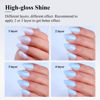 Picture of Imtiti Jelly Gel Nail Polish, 1 Pcs 0.5 Fl Oz Light Blue Jelly Gel Polish Soak Off LED U V Nail Gel Polish Sheer Translucent Gel Nail Polish DIY Nail Art Starter Manicure Salon Gel Nail Kit for Women Girls