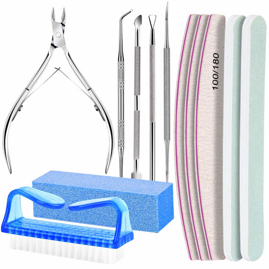 18 Piece Manicure Pedicure Cuticle Set Nail Care Cutter Clippers Tool Gift  Kit | eBay