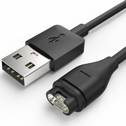 Picture of Charger Cable Compatible with Garmin Fenix 5 5S 5X 6 6S 6X Plus Pro Sapphire, Forerunner 935 945 45 45S 245 Music 745, Approach S10 S40 S60 G12 S12 S42, Vivoactive 3 4 4S, Instinct, Venu Sq