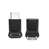 Picture of rgzhihuifz 90 Degree Right Angle Type-C Male to Type-C Female Adapter 100W 40G,up and Down 90 Degree Type-c Plug to Jack Expansion Adapter is Suitable for Notebook Computers, Mobile Phones