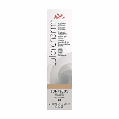 Picture of WELLA Color Charm Permanent Gel Hair Color for Gray Coverage, 10N Satin Blonde