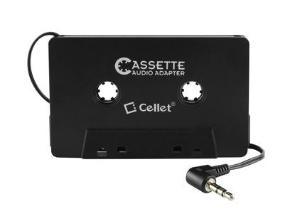 Picture of Cellet Car Audio Cassette to Aux Adapter , 3.5 MM Auxillary Cable Tape Adapter