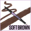 Picture of Maybelline New York Express Brow 2-In-1 Pencil and Powder Eyebrow Makeup, Soft Brown, 1 Count