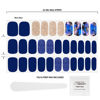 Picture of Dashing Diva Gloss Nail Strips - Blue Vixon | UV Free, Chip Resistant, Long Lasting Gel Nail Stickers | Contains 32 Nail Wraps, 1 Prep Pad, 1 Nail File
