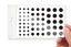 Picture of Webcam/Camera Vinyl Covers | 57 Low-Tack Reusable Webcam Sticker | 3-Sizes | Black 57-Pack (Ultra Glossy)