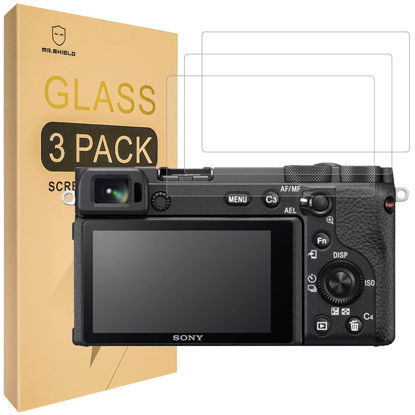 Picture of Mr.Shield [3-Pack] Screen protector for Sony Alpha A6600 A6100 A6400 A6000 A5000 A6300 NEX-7 NEX-3N NEX-5 NEX-6L [NOT for a6500/a5100] [Tempered Glass] [9H Hardness] Screen Protector