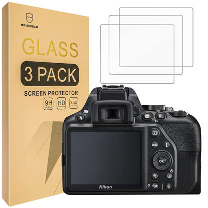 Picture of Mr.Shield [3-Pack] Screen Protector For Nikon D3500 D3400 D3100 D3200 D3300 DSLR Camera [Tempered Glass] [Japan Glass with 9H Hardness] Screen Protector with Lifetime Replacement