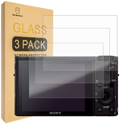 Picture of Mr.Shield [3-Pack] Screen Protector For Sony RX100VI RX100V RX100IV RX100III RX100II RX100 Digital Camera [Tempered Glass] [Japan Glass with 9H Hardness] Screen Protector with Lifetime Replacement
