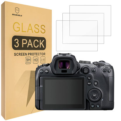 Picture of Mr.Shield [3-Pack] Screen Protector For Canon EOS R6 R6II Mark II R7 Camera [Tempered Glass] [Japan Glass with 9H Hardness] Screen Protector with Lifetime Replacement
