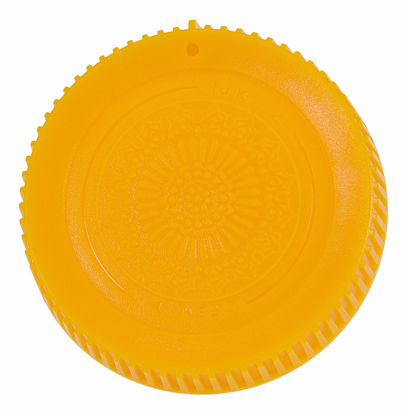 Picture of Fotodiox Designer Yellow Rear Lens Cap for Nikon Z Lenses - Compatible with Nikon Z-Mount Lenses and Adapter Mounts (Replaces Nikon LF-N1 Rear Lens Cap) - Plastic