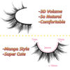 Picture of Manga Lashes Natural Look False Eyelashes Anime Lashes Mink Wispy Fluffy Spiky 3D Volume Eyelashes Pack Korean Japanese Asian Cosplay Fake Eyelashes Look Like Individual Cluster 7 Pairs by EYDEVRO
