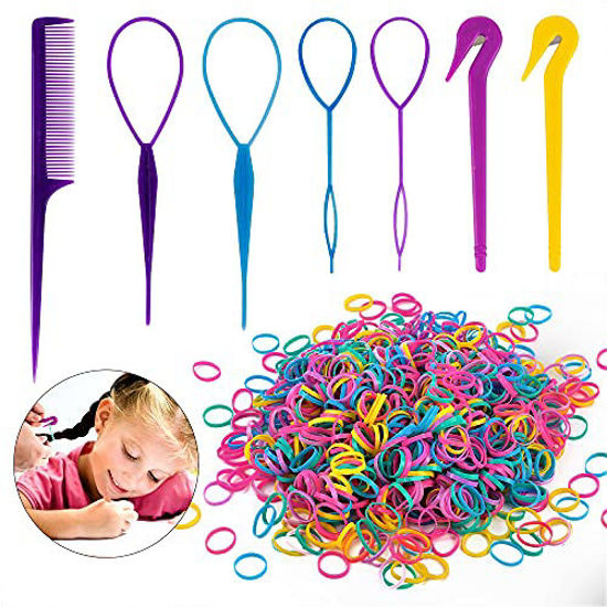 1000pcs Colorful Hair Rubber Bands for Girls No India