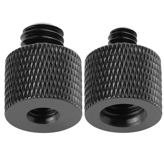 4-Piece Camera Screw Adapter Set - 1/4 To 3/8 & 3/8 To 1/4, Metal Thread Adapters For Tripods & Mics