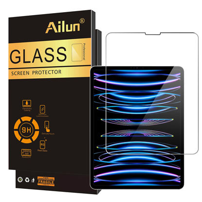 Picture of Ailun Screen Protector for iPad Air 4/5 Generation[10.9 Inch,2022 5th &2020 4th] iPad Pro 11 Inch Display[2022&2021&2020&2018 Release] Tempered Glass [Face ID & Apple Pencil & Case Compatible] [1 Pack]