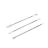 Picture of Pastlla 3pcs Metal Spudger Set Metal Spudger Dual Ends Opening Pry Tools Professional Opening Repair Pry Tool Pry Bar Disassemble Hand Tool Kit for Electronics Cell Phone Laptop tablets Other Device