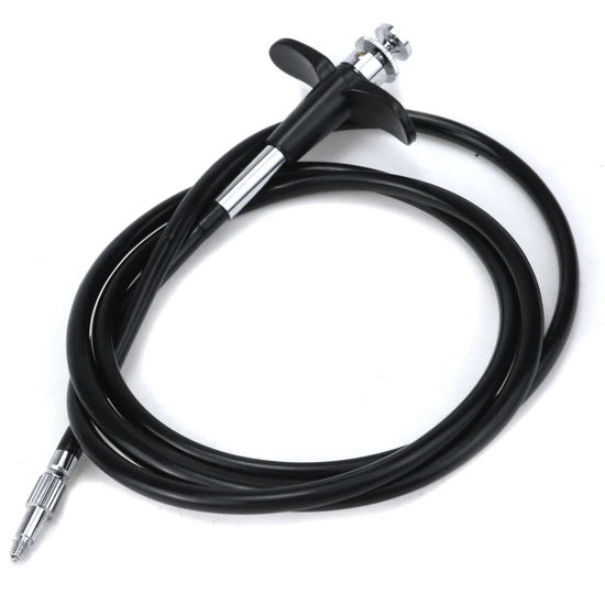 Picture of Pastlla 39.4"(100cm) Threaded Release Cable Vibration-Free Black Shutter Release Cable Shutter Release Cable with Bulb-Lock Mechanical Shutter Release Cable