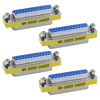 Picture of Antrader 25 Pin VGA SVGA KVM Male to Female M/F Mini Gender Changer Coupler Adapter DB25 Cable Converter Parallel DSUB Connector for PC Pack of 4