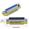 Picture of Antrader 25 Pin VGA SVGA KVM Male to Female M/F Mini Gender Changer Coupler Adapter DB25 Cable Converter Parallel DSUB Connector for PC Pack of 4