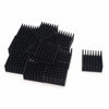 Picture of Antrader 12pcs Black Aluminum Cooler Radiator Heat Sink Heatsink 25 x 25 x 10mm