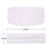 Picture of MapofBeauty 3 Pack Yoga Headbands Stretchy Cotton Head Band Hairwarp Sports Running Exercise Gym (White)
