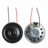 Picture of YXQ 0.5W 8 Ohm Micro Internal Speaker Magnet Loudspeaker 30mm Dia Round Metal Shell with Wire DIY Slim for PC Laptop DVD/EVD(4Pcs)