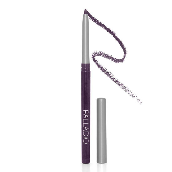 Picture of Palladio Retractable Waterproof Eyeliner, Richly Pigmented Color and Creamy, Slip Twist Up Pencil Eye Liner, Smudge Proof Long Lasting Application, All Day Wear, No Sharpener Required, Exotic Plum