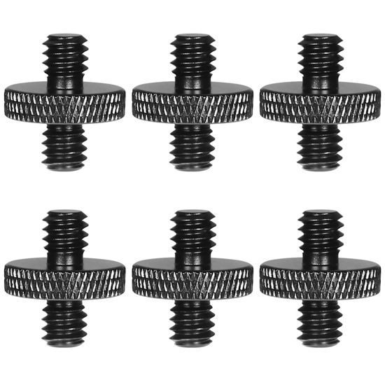 GetUSCart 6 Pack 1/4" Male to 1/4" Male Camera Mount Screw Tripod