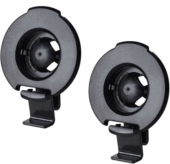 Picture of QveeQ Garmin Accessories GPS Bracket Cradle Mount Compatible with Garmin Nuvi 54 56 58 42LM 44 52LM 55LMT 2407 2408 2447 2448 2467 2497 2507 2508 2547 2548 2557 2567 2577 Nuvi GPS (2 Pack)
