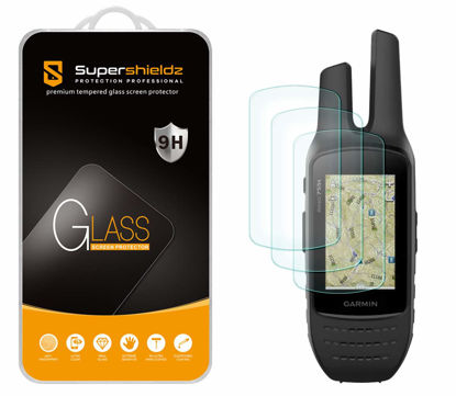 Picture of Supershieldz (3 Pack) Designed for Garmin Rino 750 755T Tempered Glass Screen Protector, Anti Scratch, Bubble Free
