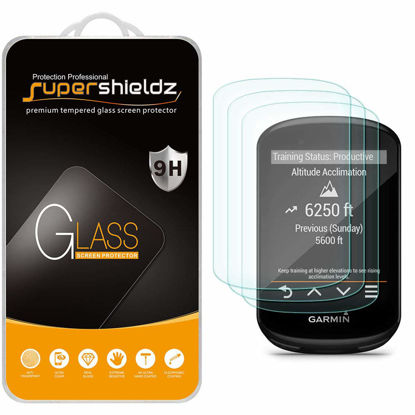 Picture of (3 Pack) Supershieldz Designed for Garmin Edge 530 and Edge 830 Tempered Glass Screen Protector, 0.33mm, Anti Scratch, Bubble Free