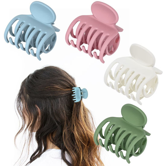 Bolonar Mini Claw Clips 10Pcs Durable Matte Tiny 1.4 Inch Hair Clips for  Women Girls Small Hair Clips for Hair Buns Braided Bangs Hair Clips for  Thick Thin Hair Styling Accessories Style-01