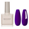 Picture of MAYCHAO 15ML Gel Nail Polish 1Pc Neon Purple Nail Polish Soak Off UV LED Nail Gel Polish Nail Art Starter Manicure Salon DIY at Home, 0.5 OZ