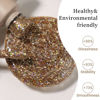 Picture of MAYCHAO 15ML Champagne Glitter Gel Nail Polish 1Pc Champagne Gel Polish Soak Off UV LED Nail Polish Nail Art Starter Manicure Salon DIY at Home, 0.5 OZ