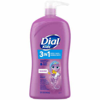 Picture of Dial Kids 3-in-1 Body+Hair+Bubble Bath, Lavender Scent, 32 fl oz