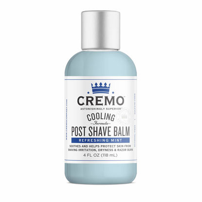 Picture of Cremo Cooling Formula Post Shave Balm, Soothes, Cools And Protects Skin From Shaving Irritation, Dryness and Razor Burn, 4 Oz