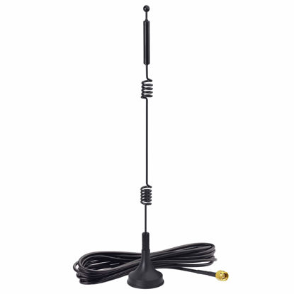 Picture of Bingfu Dual Band WiFi 2.4GHz 5GHz 5.8GHz 9dBi Magnetic Base SMA Male Antenna for Wireless Vedio Security Camera Surveillance Recorder Vehicle Truck Trailer Rear View Backup Camera Reversing Monitor