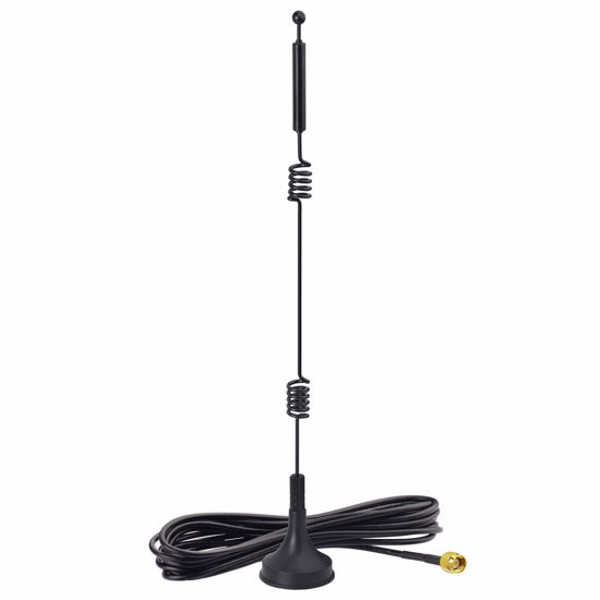 Picture of Bingfu Dual Band WiFi 2.4GHz 5GHz 5.8GHz 9dBi Magnetic Base SMA Male Antenna for Wireless Vedio Security Camera Surveillance Recorder Vehicle Truck Trailer Rear View Backup Camera Reversing Monitor