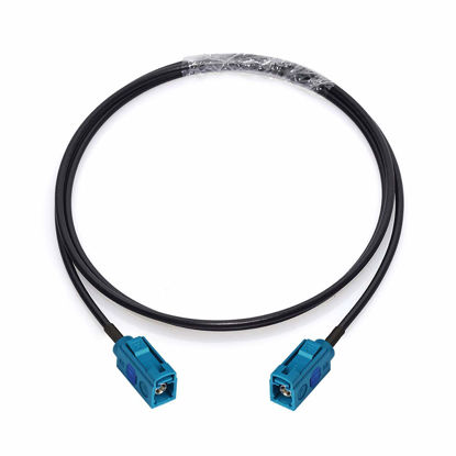 Picture of Bingfu Fakra Z Female to Female Vehicle Antenna Extension Cable 1m 3 feet for Car Stereo Android Head Unit GPS Navigation FM AM Radio Sirius XM Satellite Radio 4G LTE Telematics Bluetooth Module