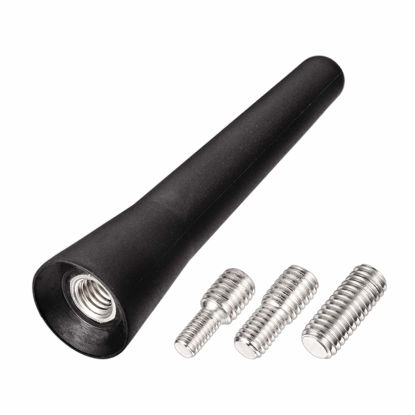 Picture of Bingfu Universal Vehicle Roof Mount Short Antenna Mast 2.5 inch Rubber Car Antenna Replacement Compatible with Toyota Honda Chevrolet Nissan Ford Jeep Subaru GMC