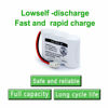 Picture of OXWINOU BT-17333 BT-27333 Handset Telephone Rechargeable Battery 2/3AA 3.6V NI-CD Cordless Phone Battery Compatible with BT17333 BT27333 BT-17233 BT17233 BT-163345 CS5121(Pack of 2)
